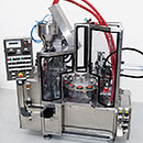 Airless filling- and crimping machine